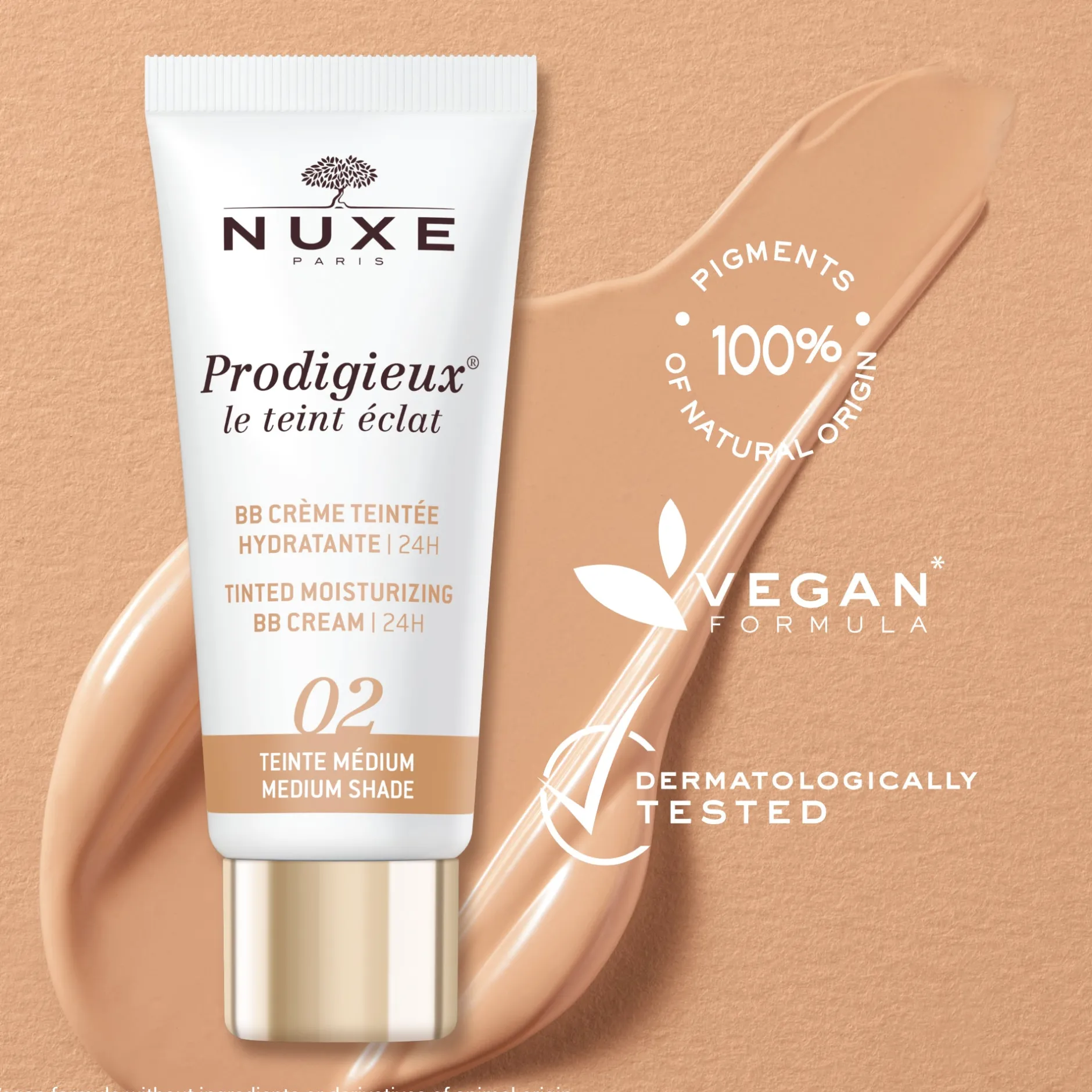 NUXE Make-up | Tagescreme*Getönte, feuchtigkeitsspendende BB-Creme - Farbton Medium