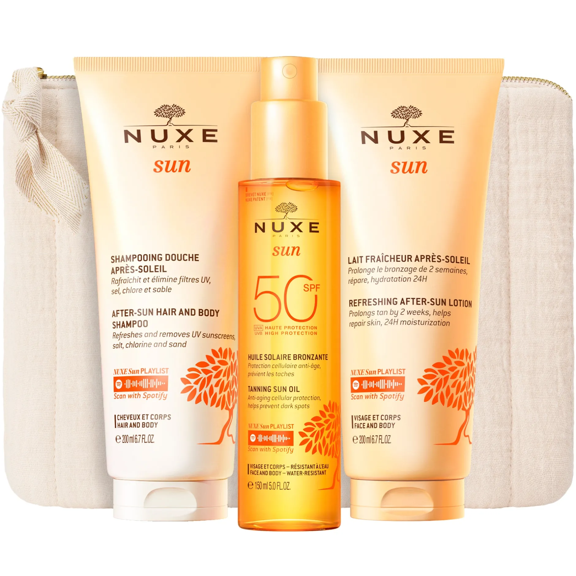 NUXE Körper Sonnenschutz | Tagescreme*Sonnenroutine Hoher Schutz SPF 50, Sun