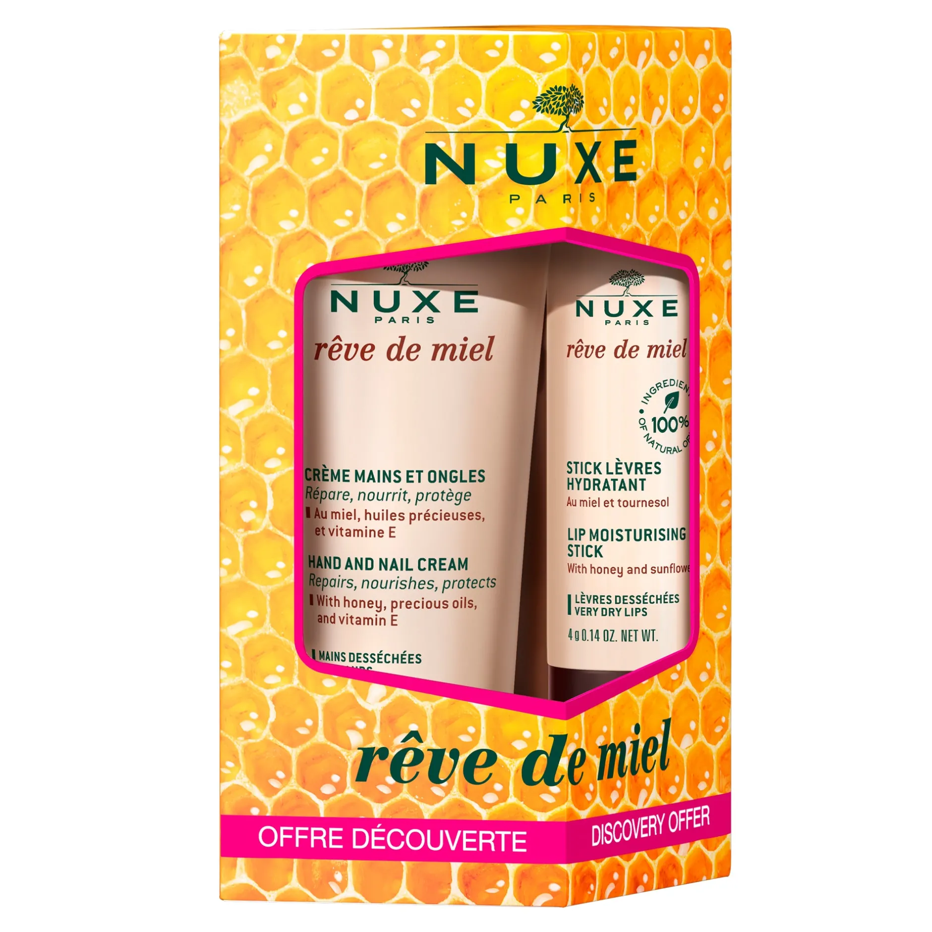 NUXE Handcreme | Lippenpflege*VERWÖHN-DUO FÜR HÄNDE UND LIPPEN